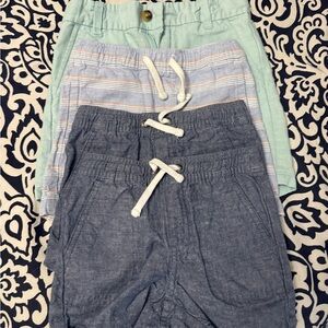 Janie and Jack Kids Shorts Set - Blue and Green